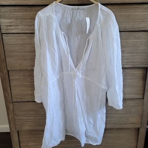 Gauzy Beach Mini Dress Coverup